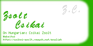 zsolt csikai business card